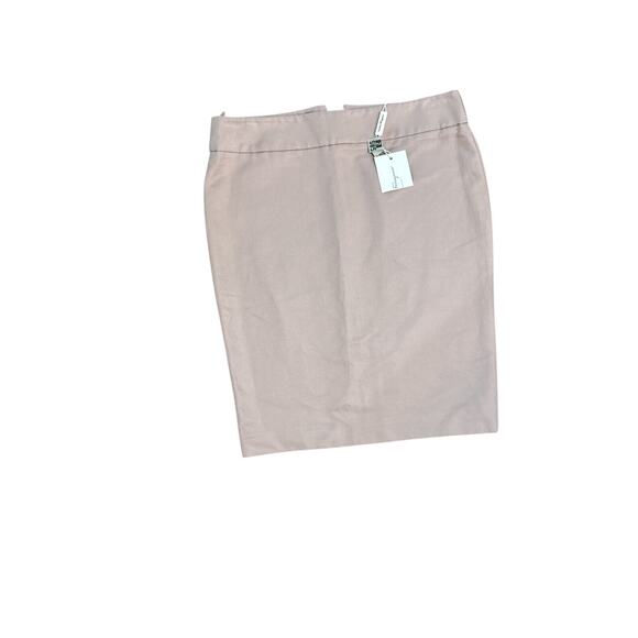 NWTGS Salvatore Ferragamo TAUPE SILK/COTTON STRAIGHT/PENCIL SKIRT SZ 10 (44) - Picture 1 of 4